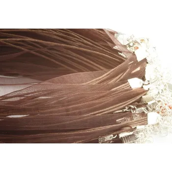 Korálek Šňůrka na krk s šifonem č. 53