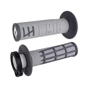grip Motokrosové rukojeti - gripy ODI EMIG V2 2.0 LOCK-ON pro 2-takty/4-takty, barva šedá/graphite (Rukojeti na řidítka, ručky na moto )