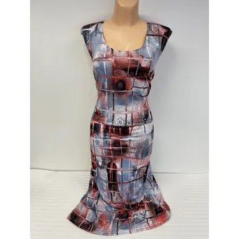 Dámské šaty Šaty bez rukávů BLANIČKA, Barva Jako na obrázku, Velikost XL 44, Materiál 98% Polyester 2% Lycra