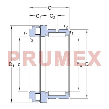 SKF NKXR 25 jehlové ložisko kombinované
