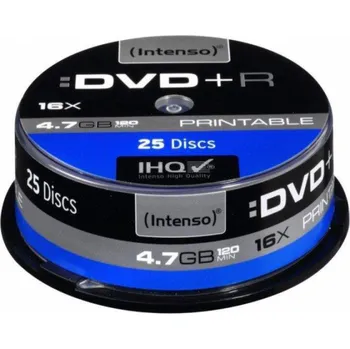 Počítač Intenso DVD+R 4,7 GB 16x 25 kusů (4811154)