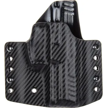 Příslušenství pro sportovní střelbu RH Holsters OWB - Heckler & Koch SFP9 - vnější kydexové pouzdro - poloviční sweatguard - carbon/černá Pouzdro je pro: Levák
