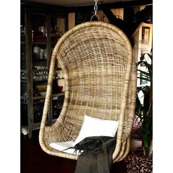 Zahradní houpačka Ratanová houpačka ZÁVĚSNÁ 11312 s polstrem