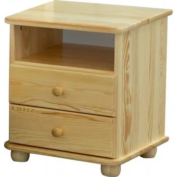 Noční stolek KLASA-NÁBYTEK.cz Noční stolek BASIC PLUS - borovice