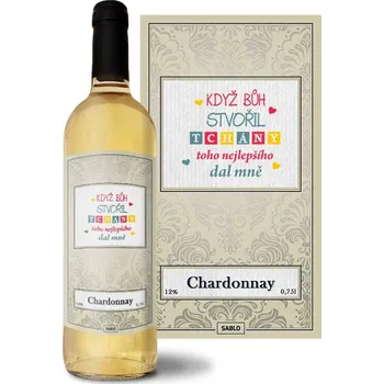 Víno Sablio Bílé víno Když Bůh stvořil tchány: 0,75 l