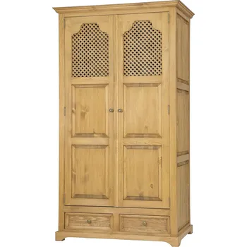 Komoda Selská skříň NATURA SZY07 s tyčí Barevné provedení: Hnědý vosk K15