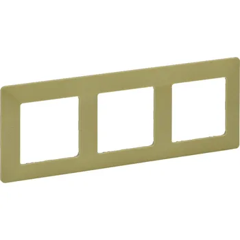 Elektrická zásuvka Legrand VALENA LIFE Rámeček trojnásobný ZELENÁ pro všechny typy mechanismů Valena Life/754083/