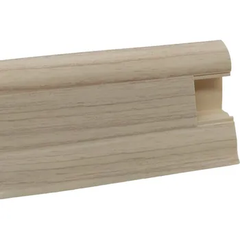 Podlahová lišta DOPRODEJ: Soklová podlahová lišta SLK50 W131 Jasan, koncovka levá, béžová, Döllken - 1 rok na vrácení + DOPRAVA ZDARMA k Vám i zpět