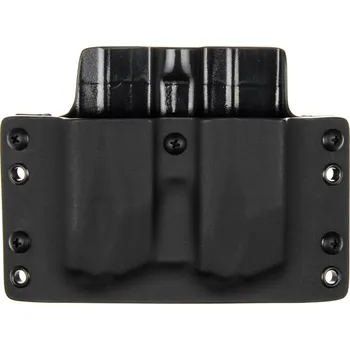 Příslušenství pro sportovní střelbu RH Holsters OWB - Heckler & Koch USP .45 ACP - vnější kydexové pouzdro na 2 zásobníky - plný sweatguard - černá/černá Umístění pouzdra: Levý bok (pravák)