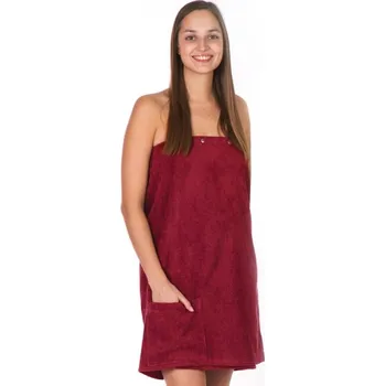 Talíř Dámská saunová osuška SAUNA FUN, vínová, Framsohn ▪ Kč 949 ️ - Luxurytable.cz Framsohn