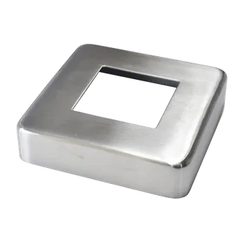 Kryt příruby 96 x 96 mm, broušená nerez AISI 304