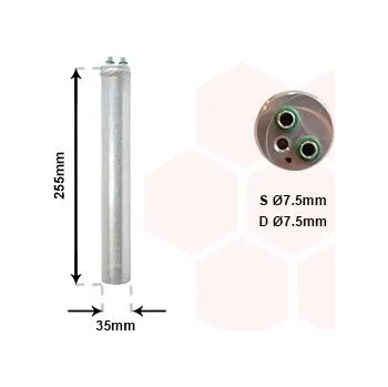 Sušič klimatizace Sušárna, klimatizace VAN WEZEL 2500D219