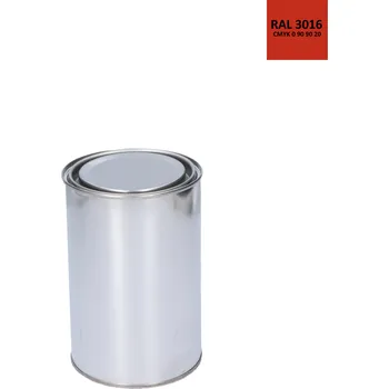 barva na kov Barva antikorozní polomatná na zinek 1 kg - korálová červená