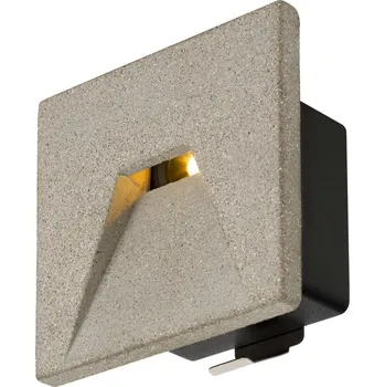 Nástěnné svítidlo BIG WHITE (SLV) CONCRETO EL nástěnné zápustné svítidlo šedé, 3,2 W, 45 lm, 3000 K 1006406