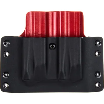 Příslušenství pro sportovní střelbu RH Holsters OWB - Heckler & Koch P30/SFP9 - vnější kydexové pouzdro na 2 zásobníky - plný sweatguard - černá/červená Umístění pouzdra: Pravý bok (levák)