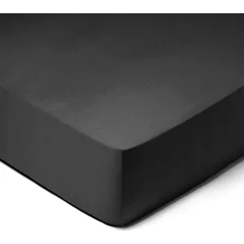 Prostěradlo DekorTextil Jersey napínací prostěradlo černé ROZMĚR: (š/d/v) 90 x 200 x 20 cm