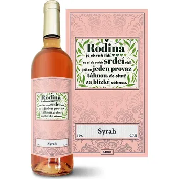 Víno Sablio Růžové víno Rodina 5: 0,75 l
