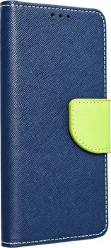 Pouzdro na mobilní telefon Fancy Book pro Samsung Galaxy A54 5G modré/limetkové