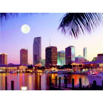 Diamantové malování Diamantové malování -Noční mrakodrapy č.732