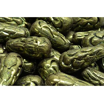 Korálek Korálky Šiška borová (25x12mm) č. 38