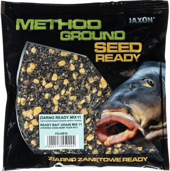 Návnadová surovina Jaxon Vařený Partikl Method Ground Seed 500g Příchutě: MIX 11 CRUSHED-CORN-HEMP-TIGERNUT