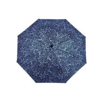 Deštník Gotický deštník skládací s ornamenty modrý