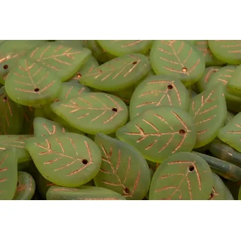 Korálek Korálky lístek č.1470 (18x13mm)