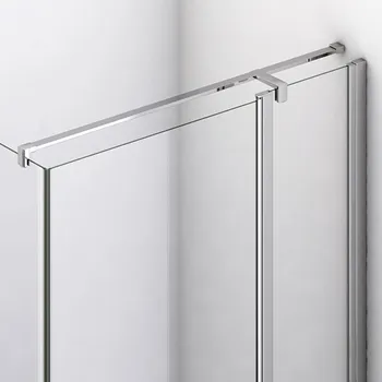 RONAL Stabilizační vzpěra, lze zkrátit na míru, zeď-sklo+T-kus, délka 1600 mm SMGTS.50.1600