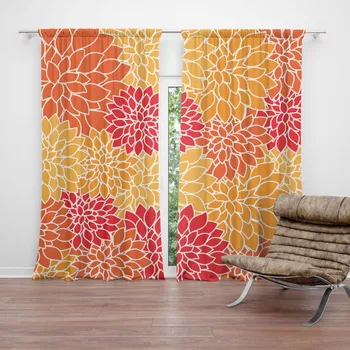 Závěs Sablio Závěs Barevné květiny: 2ks 140x250cm