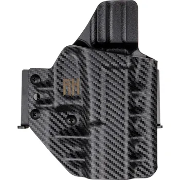 Příslušenství pro sportovní střelbu RH Holsters FROGY - Glock 19/23/32 - Glock 19X/45 - Glock 26 - vnější kydexové pouzdro - poloviční sweatguard - carbon Pouzdro je pro: Levák