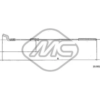 Lanko parkovací brzdy Lanko plynu, , 211721555AA, 211721555S, Metalcaucho, 83809