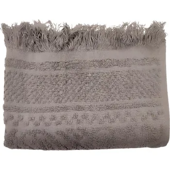 Chanar s.r.o Ručník s třásněmi 50x100 cm šedý