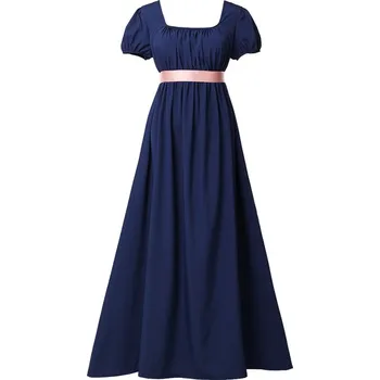 Dámské šaty Dámské šaty z románu Jane Austinové Barva: tmavě modrá, Velikost: L