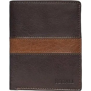 Peněženka SEGALI 81095 hnědá/tan