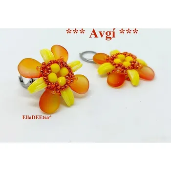 Korálek Náušnice Avgí č. 1852 - stavebnice