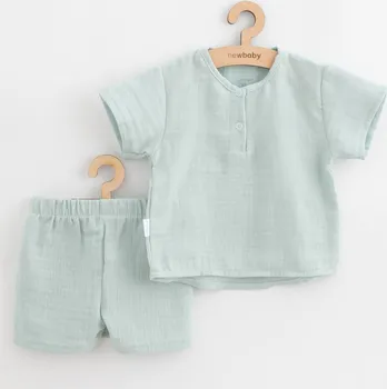Kojenecká souprava New Baby Soft Dress kojenecká mušelínová soupravička mátová 68