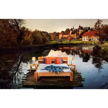 Postel MRAVA, s.r.o. Dvoulůžková postel BELLA - jilm ROZMĚR: 160 x 200 cm