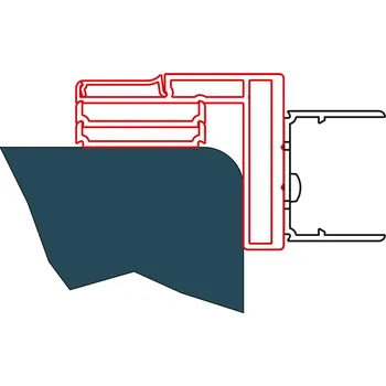 RONAL Profil k postrannímu upevnění do zdi EPB.50.2000