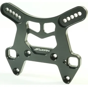 RC náhradní díl SWORKz T7 hliníkové přední parohy/držáky olejových tlumičů, 1 ks. - expresní doprava