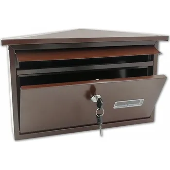 Poštovní schránka KT03 - HNĚDÁ schránka 380x235x65 "AKČNÍ CENA BEZ SLEVY"