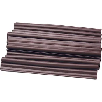 Příslušenství pro plot Černo-hnědý plastový plotový úchyt - délka 19 cm