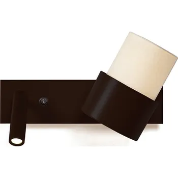 Luxcambra Moderní nástěnná lampička ke čtení Kan Wall Reader Horizontal Dekor: Cotonet písčitý, Barva svítidla: Černá 2697