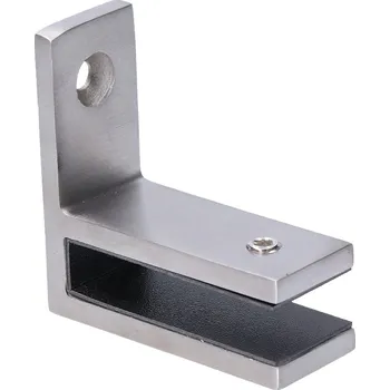 Zábradlí Úchyt skla na stěnu, sklo 12 mm, broušená nerez AISI 304