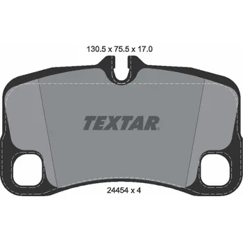 Brzdová destička Sada brzdových destiček, kotoučová brzda TEXTAR 2445403