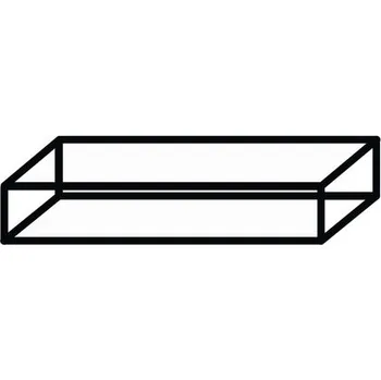 Koupelnový nábytek Regál Sanox černá ŠxVxH 120 x 20 x 44,8 cm