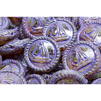 Korálek Korálky Plachetnice č.4092 (20x20mm)