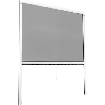 Síť proti hmyzu tectake 402061 okenní síť roletová 130 x 160 cm bílý rám/černá