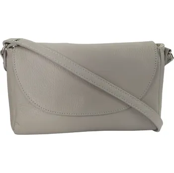 Vera Pelle dámská crossbody kožená šedá 1663 D86 gris perla