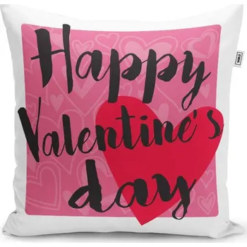 Polštář Sablio Polštář Happy Valentine’s day: 40x40 cm