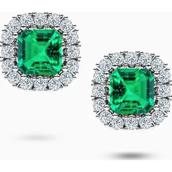 Náušnice Korbička Šperky Náušnice 015 - Smaragdy, diamanty&nbsp;SI1/E -bílé zlato/žluté zlato/červené zlato